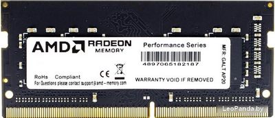 Оперативная память AMD Radeon 16GB DDR4 SODIMM PC4-25600 R9416G3206S2S-U