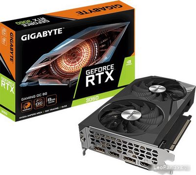 Видеокарта Gigabyte GeForce RTX 3060 Gaming OC 8G (rev. 2.0) GV-N3060GAMING OC-8GD 2.0 - фото2