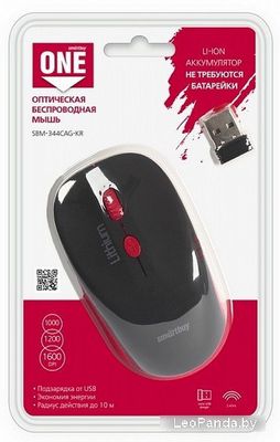 Мышь SmartBuy One 344CAG (черный/красный) [SBM-344CAG-KR] - фото5