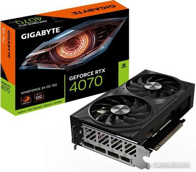 Видеокарта Gigabyte GeForce RTX­­ 4070 WindForce 2X OC 12G GV-N4070WF2OC-12GD - фото2