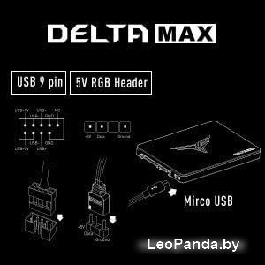 SSD Team T-Force Delta Max RGB Lite 512GB T253TM512G0C325 - фото2