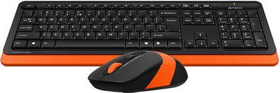 Клавиатура + мышь A4Tech Fstyler FG1010 (черный/оранжевый) - фото2