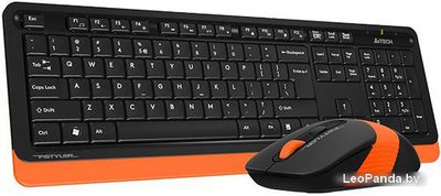 Клавиатура + мышь A4Tech Fstyler FG1010 (черный/оранжевый) - фото4