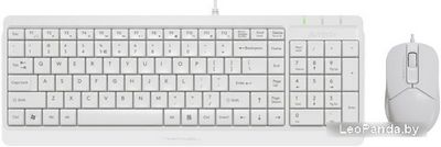 Клавиатура + мышь A4Tech Fstyler F1512 (белый) - фото