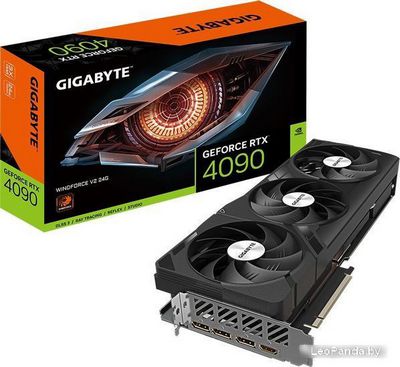 Видеокарта Gigabyte GeForce RTX 4090 Windforce V2 24GB GDDR6X GV-N4090WF3V2-24GD - фото2