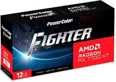 Видеокарта PowerColor Fighter Radeon RX 7700 XT 12GB GDDR6 RX 7700 XT 12G-F/OC - фото3